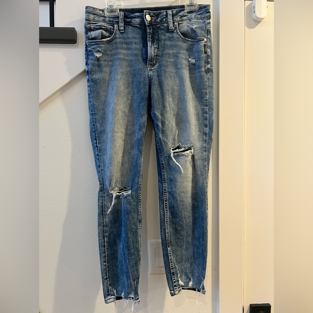 Avery Skinny Silver Jeans